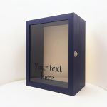 SHADOW BOX 11 x 14 x 6.2 PAINTED WITH SOFT VELVET BACKING AND PINS