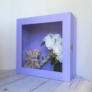 11 x 11 PAINTED INSIDE AND OUTSIDE WITH GLASS VINYL PERSONALIZATION