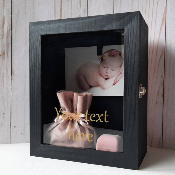 Baby shower Shadow box as ideal gift idea